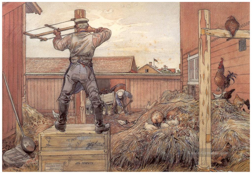 der Misthaufen 1906 Carl Larsson Ölgemälde